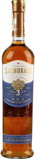 Бренді Sachukari 3 y.o. 40% 0.5 л 